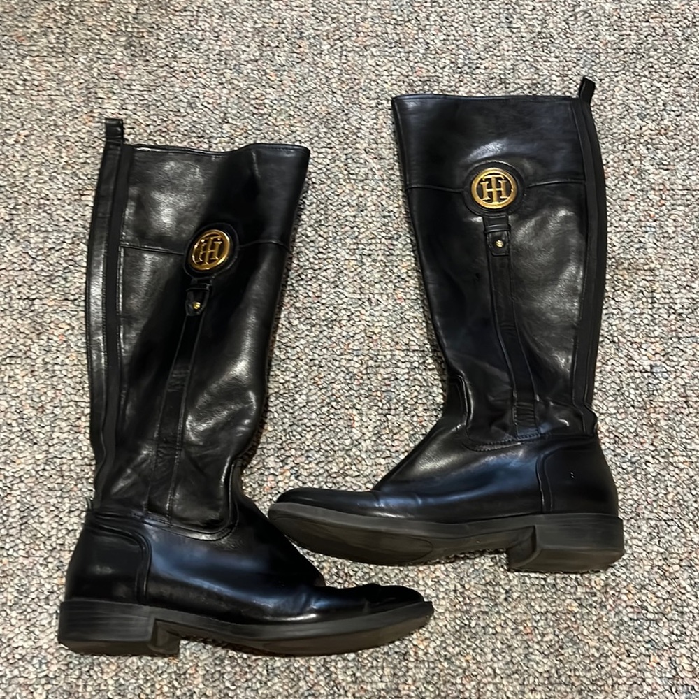 Tommy Hilfiger black boots
